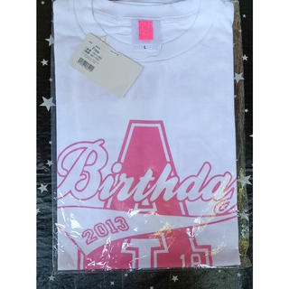 เสื้อ Birthday Rina Kwaei 2013 Size L ราคา 500 บาท  เสื้อยืดไอดอล มือสอง สภาพดี