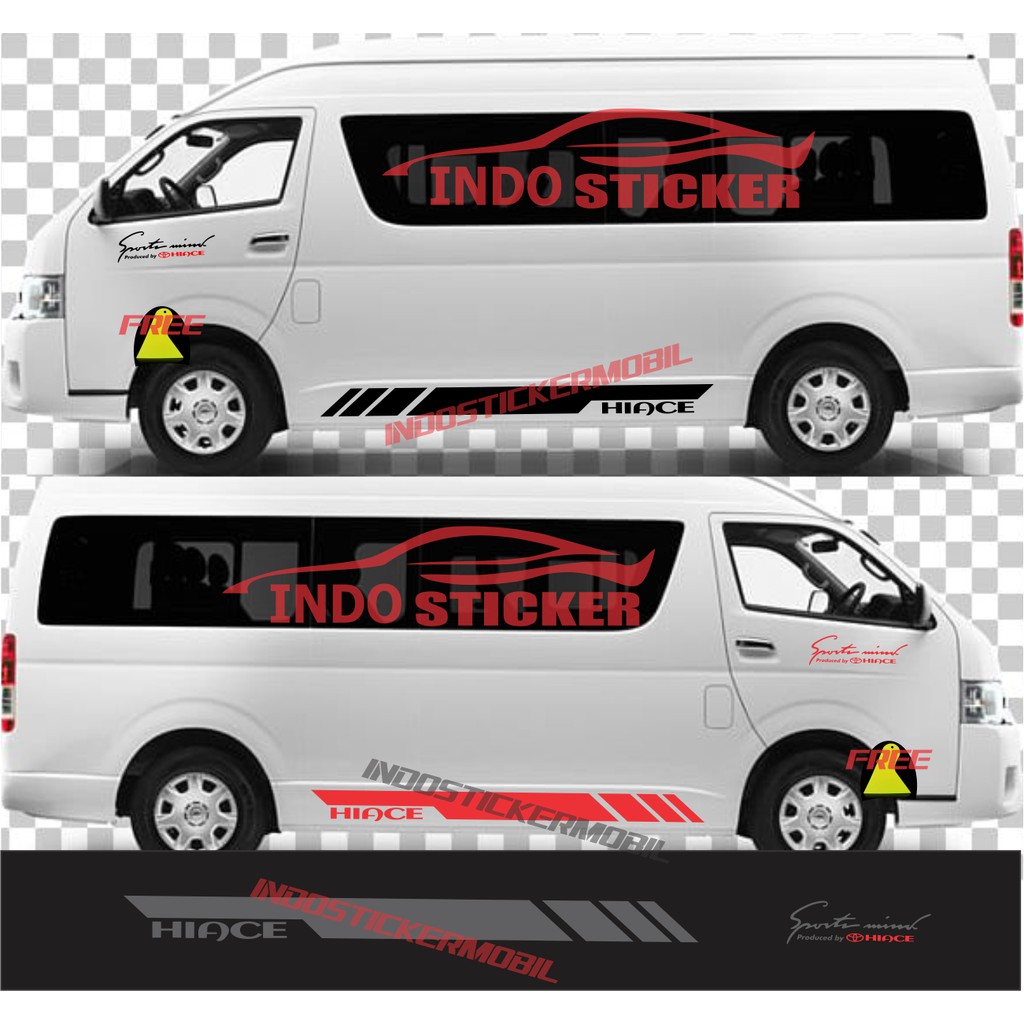 NEW Sticker hiace car Sticker toyota hiace side car Sticker