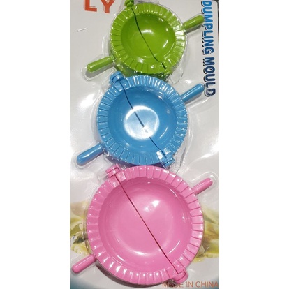 ชุด3ชิ้นอุปกรณ์พิมเกี๊ยวช่วยห่อเกี๊ยวซ่า 3ขนาด2.5#3#3.5นิ้วแผง3ขนาดส่งเเบบสุมสีไปนะคะ