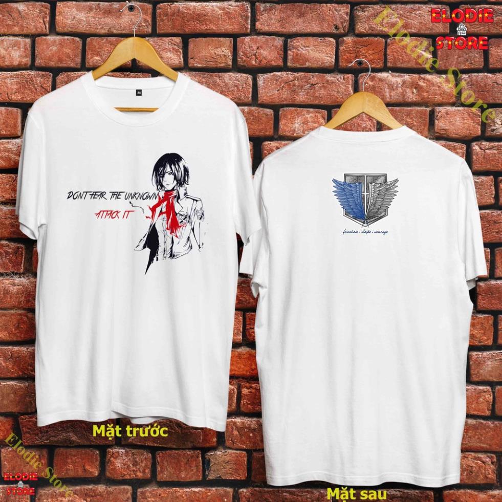 เสื้อยืด Mikasa Ackerman - เสื้อยืด Attack on Titan นุ่ม - โปร่ง - MKS-017
