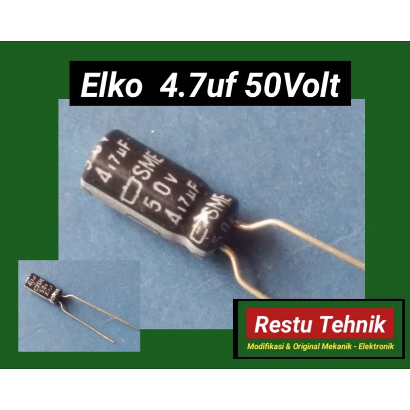Elko 4.7uf 50volt เดิม