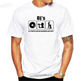 [S-5XL] เสื้อยืด พิมพ์ลายตลก dj สําหรับผู้ชาย