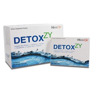 Exp.12/2021Maxxlife Detoxzy ดีท็อกซ์ซี่ ล้างสารพิษ บำรุงตับ 10 แคปซูล 1 กล่อง