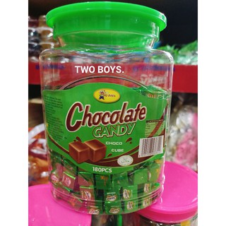 (ขนมยุค 90s) Chocolate Candy ช็อคโกแลตแคนดี้ ช็อคโกก้อนเล็ก (กระปุก)