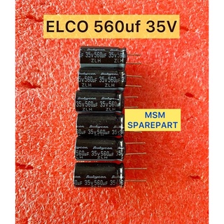 Elco 560uf ทับทิม 35V ของแท้