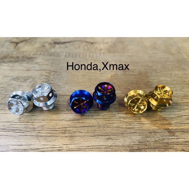 น็อตอุดหูกระจก Honda,Xmax และรูน็อตเบอร์14 เกลียวขวาทุกรุ่น