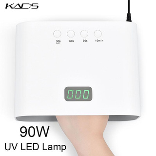 Kads เครื่องเป่าเล็บ โคมไฟ LED 60 ดวง 90W พลังงานสูง สําหรับทําเล็บเจล ผิวขาว