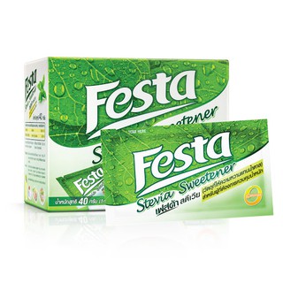 Festa Stevia Sweetener เฟสต้า สตีเวีย สารให้ความหวาน ขนาด 1 กรัม จำนวน 40 ซอง