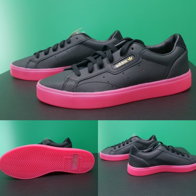 adidas sleek black pink