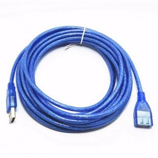 สาย USB cable 2.0 ผู้ออกเมีย ความยาว 5m. (Blue)