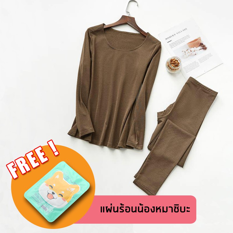 🇯🇵ฮีทเทค Heattech no : ลองจอน กันหนาว แขนยาวขายาว สำหรับผู้หญิง