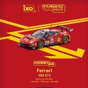 (TARMAC WORKS) Ferrari 488 GT3 Bathurst 12 Hour 2017 Lowndes / Whincup / Vilander Officially license