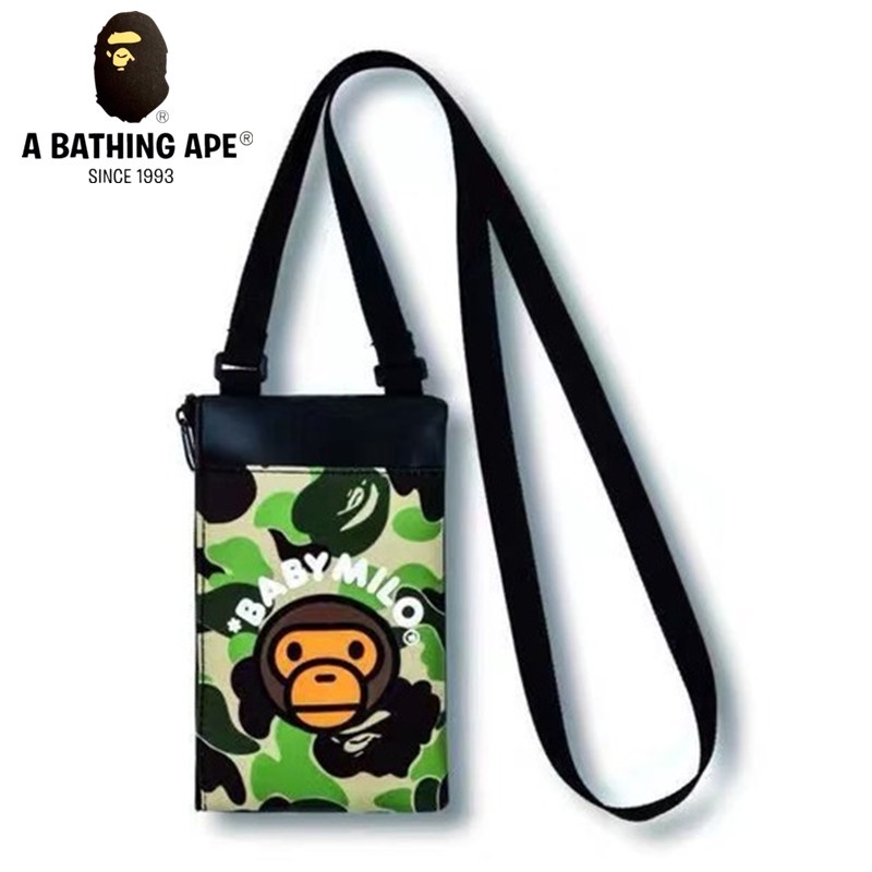 [พร้อมส่ง] กระเป๋าสะพายไหล่ ลายลิงพรางน่ารัก แบบพกพา ใส่โทรศัพท์มือถือได้ สําหรับผู้ชาย และผู้หญิง
