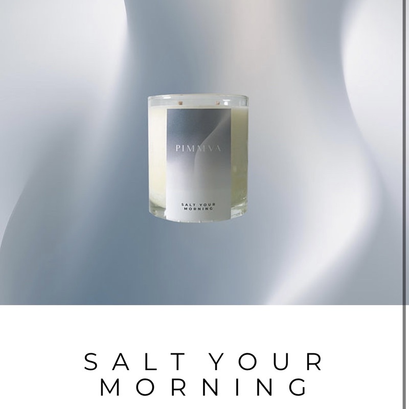PIMMVA No.1 Salt your morning | Natural soy wax candle 240 g.
