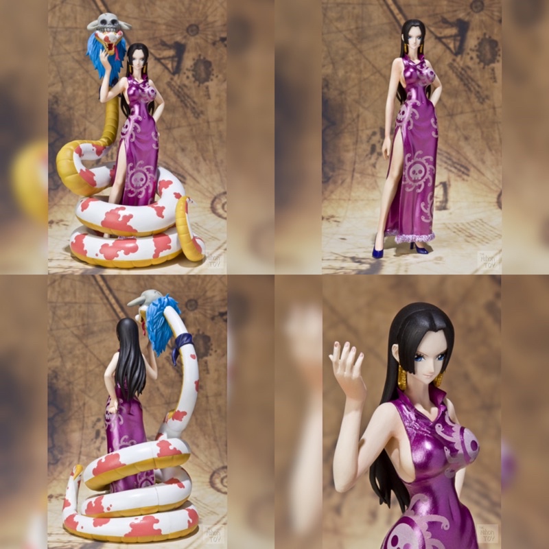 Onepiece Bandai Figurezero[Boa Hancock &amp; Salome-Fz]ฟิกเกอร์ โมเดลโบอา ของสะสม วันพีช ของแท้