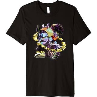 ผ้าฝ้ายคอกลมเสื้อยืดแพลตตินัม พิมพ์ลาย Jojos Bizarre Adventure Star พรีเมี่ยม สําหรับผู้ใหญ่from S-4XL