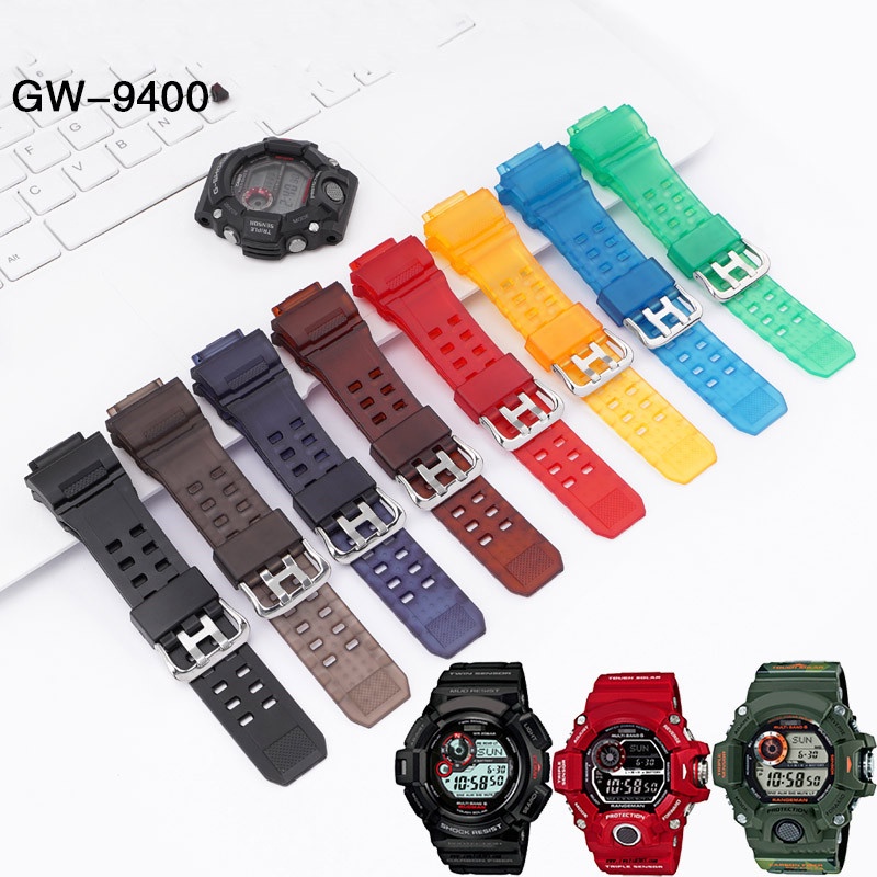 สายนาฬิกาข้อมือยางซิลิโคน กันน้ํา แบบเปลี่ยน สําหรับ Casio G-SHOCK GW-9400 gw9400