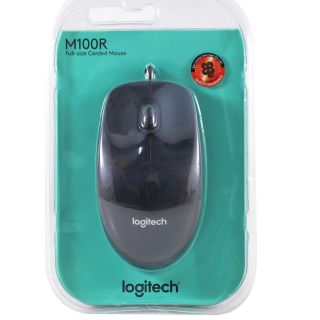 Logitech M100R Mouse USB Cable เมาส์มีสาย ของเเท้100%รับประกัน 3 ปี