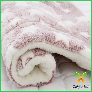 Zakii Mall เบาะปูนอนสัตว์เลี้ยง ผ้าห่มแมวและสุนัขน่ารัก ที่นอนสัตว์เลี้ยง  Pet Blanket Bed