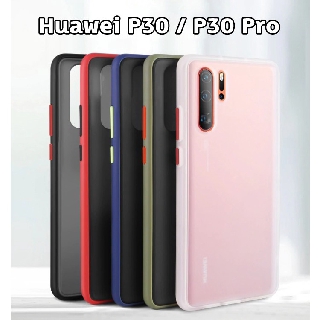 Huawei P30 / P30 Pro - เคสขอบสี หลังขุ่น ทูโทน Hybrid Shockproof Armor