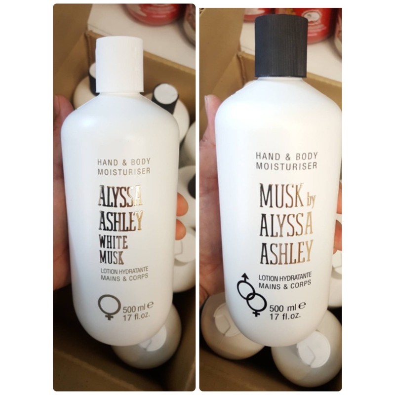 White Musk hand & body Moisturiser by Alyssa Ashley 500ml.