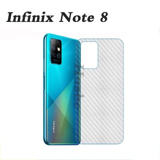 Infinix ฟิล์มสติ๊กเกอร์คาร์บอนไฟเบอร์ 8 Note 7 ด้านหลัง /Infinix 10play 10 Hot 9/9play 8 / 8i Note 8i Hot 10T 10S 10S NFC