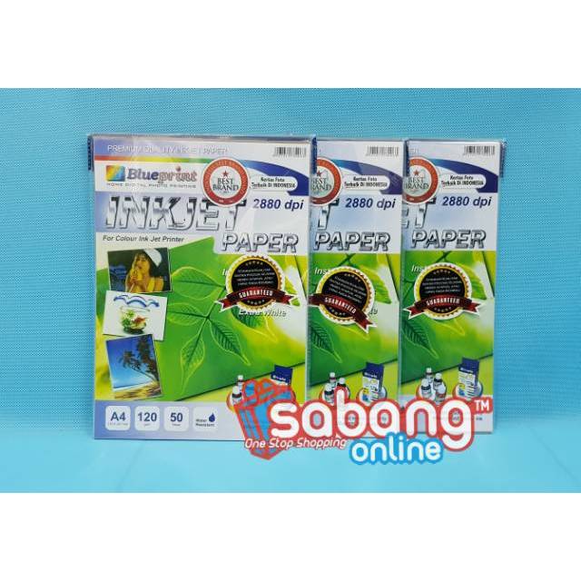 INKJET PAPER BLUEPRINT 120 GSM / PAPER BLUEPRINT INKJET