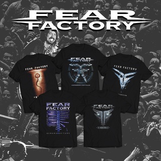 T-shirt  เสื้อยืด พิมพ์ลาย Fear Factory Series DTG CornitS-5XL