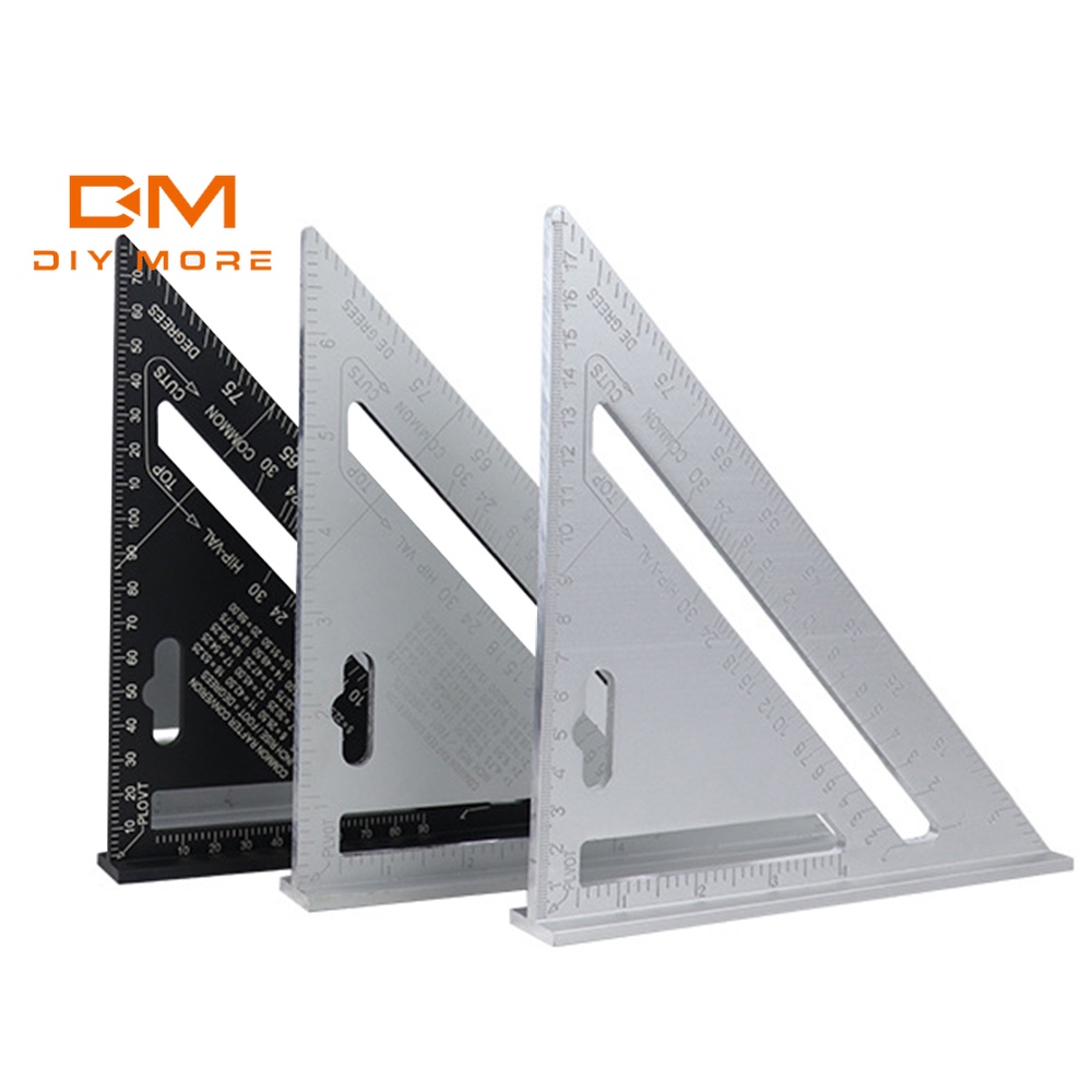 Diymore ไม้บรรทัดสามเหลี่ยมทรงสามเหลี่ยมสําหรับใช้ในการก่อสร้าง
