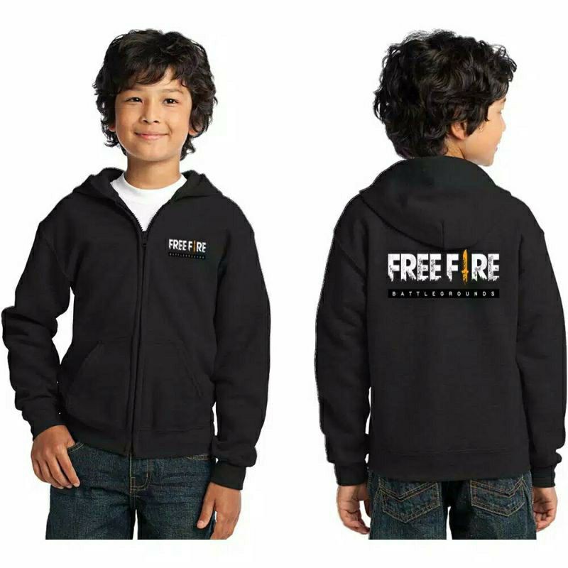 เสื้อแจ็คเก็ตเด็กชายโลโก้ Freefire
