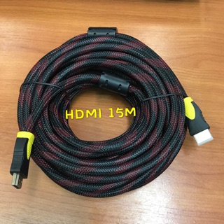 สาย HDMI Cable(M/M) HD 1080p V1.4 ยาว 15 เมตร (สายถัก)