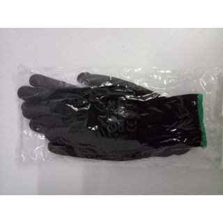 ถุงมือถักเคลือบ m ดำ อีโค่ PU GLOVE