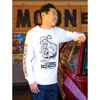 Rat Fink x MOON Equipped Long Sleeve T-shirt (เสื้อยืดแขนยาวเฟชั่น)