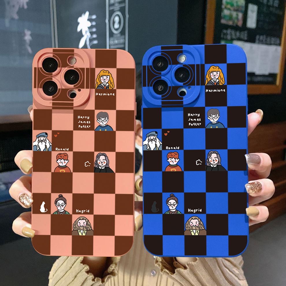 เคสโทรศัพท์มือถือ ขอบสี่เหลี่ยม ป้องกันเต็มเครื่อง ลายแฮรี่พอตเตอร์ ลายสก๊อต สําหรับ Xiaomi Redmi Note 11 Pro 5G 11S 10 Pro 4G 10S Redmi 10C 9C A2 A1