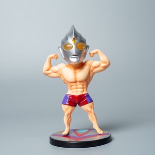 Ultraman TIGA เล่นกล้าม Body Buliding Muscle LED EYEs  PVC Action Figure 18 cm