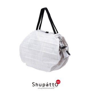 Shupatto Tote ขนาด M สี Sen - white กระเป๋าผ้า นำเข้าจากญี่ปุ่น โดยตัวแทนอย่างเป็นทางการ Shupatto Thailand