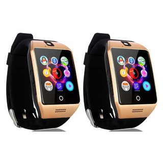 รุ่นล่าสุด!!! สมาร์ทวอทช์ นาฬิกาโทรศัพท์ถ่ายรูปได้ SMART WATCH รุ่น DZ09 ปุ่ม Home แบบ ทัชสกรีน (สีทอง) x 2 อัน