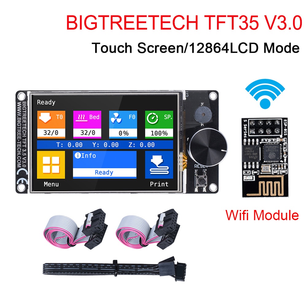 ஐ✇Spot BIGTREETECH TFT35 V3.0 Touch Screen/12864LCD Wifi Module 3D Printer Parts For SKR V1.4 2 VS MKS Ender 3 CR10 #8