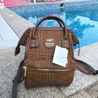 Anello Checked Hinge Clasp Mini Backpack ของแท้ ราคาถูก