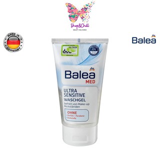 เจลล้างหน้าสูตรอ่อนโยนสำหรับผิวแพ้ง่ายเป็นพิเศษ Balea MED Ultra Sensitive Wash Gel 150 ml