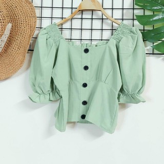 เสื้อแฟชั่นไสตล์เกาหลี รอบอก 32"-34"