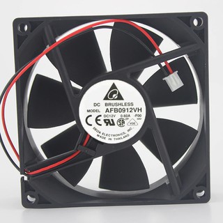 Original for delta AFB0912VH = AUB0912VH 9225 12V 0.60A 2-wire axial cooling fan