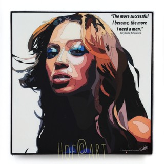 Beyonce Knowles บียอนเซ่ โนวส์ นักร้อง นักแต่งเพลง Billboard รูปภาพ​ติดผนัง pop art กรอบรูป แต่งบ้าน ของขวัญ โปสเตอร์