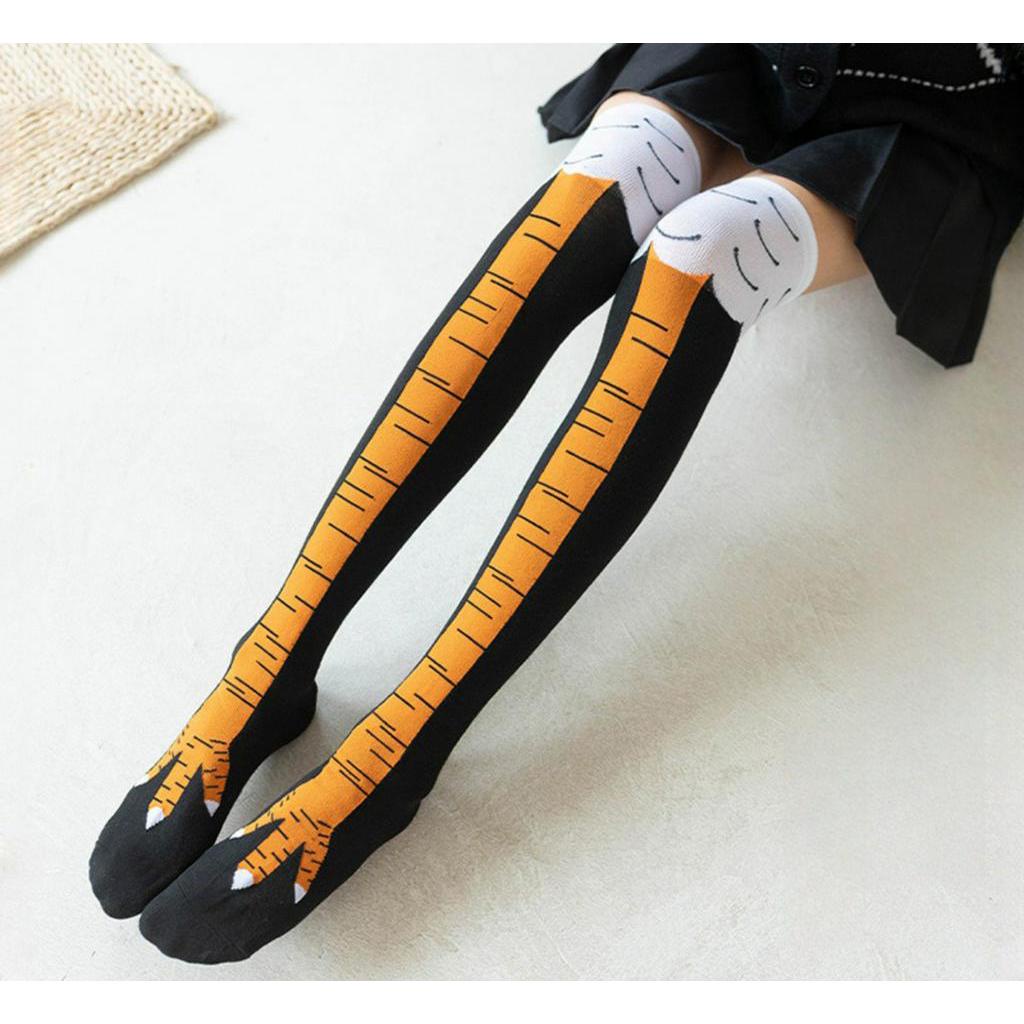 1 คู ่ 2 คู ่ สุภาพสตรี Chicken Claw ถุงเท ้ า Influencer สไตล ์ เดียวกันตลก Slimmer ดู Over-the-