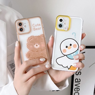 เคสโทรศัพท์มือถือ ซิลิโคน ลายการ์ตูนเป็ด หมี สําหรับ Vivo Y73 Y53S Y19 Y17 Y15S Y15A Y15 V23e V21e V21 S1 Vivo V23 V20 S1 Pro V23e V23 V21e V21 5G Vivo Y15 2020
