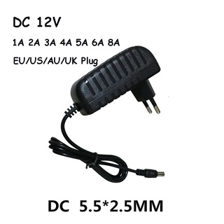 Kefeng อะแดปเตอร์ชาร์จพาวเวอร์ซัพพลาย AC 110-240V DC 12V 1A 2A 3A 4A 5A 6A 8A ปลั๊ก EU US สําหรับแถบไฟ LED