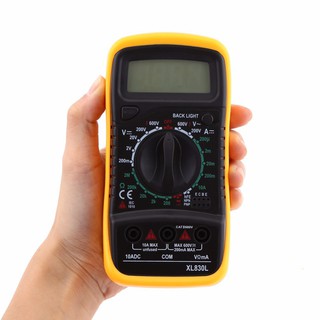 มัลติมิเตอร์ วัดไฟ โวลต์มิเตอร์ แอมมิเตอร์โวลต์ Digital LCD Multimeter เครื่องวัดแรงดันไฟ วัดกระแสไฟ