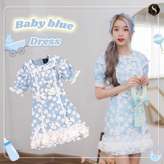 💎พร้อมส่ง💎8studio เดรส baby blue collection