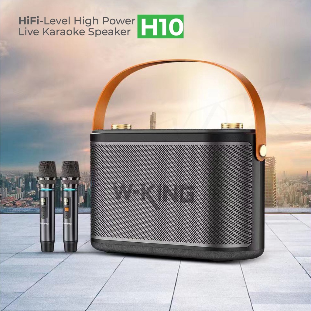 🔥รุ่นใหม่ล่าสุด🔥 W-king H10 / H10S ลำโพง ลำโพงบลูทูธ กำลังขับ 120W เบสแน่น Bluetooth Speaker ลำโพงไร้สาย แถม ไมโครโฟน