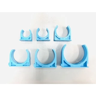 YOJI ONLINE คลิปก้ามปู ตัวยึดท่อพีวีซี PVC สีฟ้า SCG แคล้มป์ก้ามปู จับท่อ มอก ของแท้